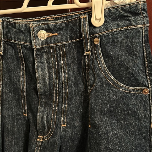 ZARA  Pleated Mini Denim Skirt size extra small - Picture 7 of 11